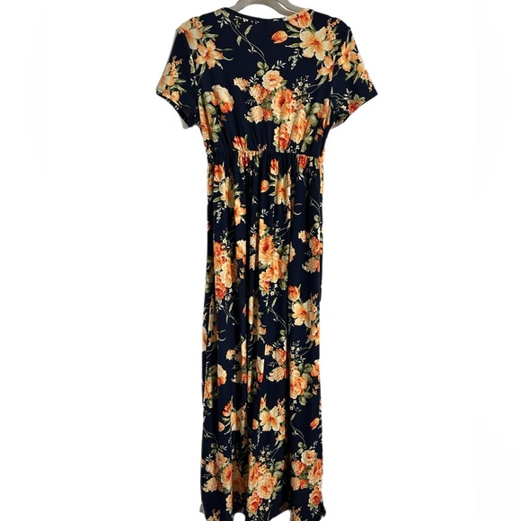 Vintage Floral Maxi Dress Size XL - Picture 2 of 6